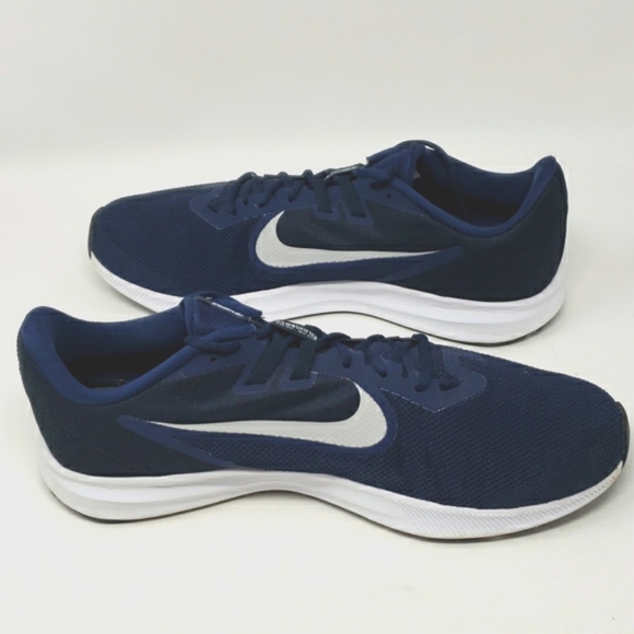 Nike Downshifter 9 Men's Size 14 AR4946-400 Navy Blue Running Shoes Like New - Picture 4 of 11